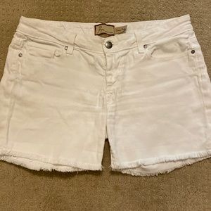 Paige Jimmy Jimmy White Cut-off Shorts